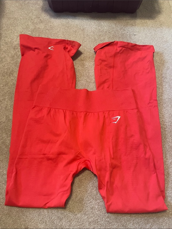 Gymshark Pants - Gymshark women’s Red Seamless bootcut pant